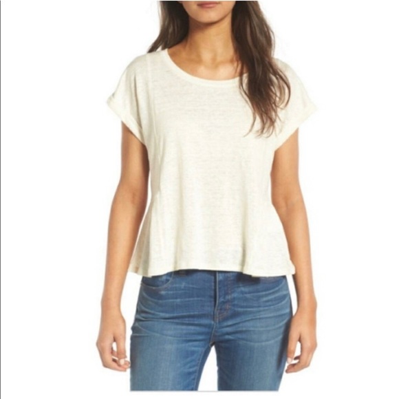 Madewell Tops - Madewell Caplan Linen Tee